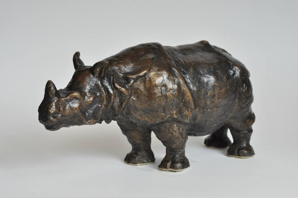 rhino art casting